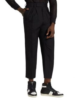 Saint Laurent High-Rise Wool Trousers For Men 11 Saint Laurent High-Rise Wool Trousers For Men -Saint Laurent Sales Store unnamed file 1617