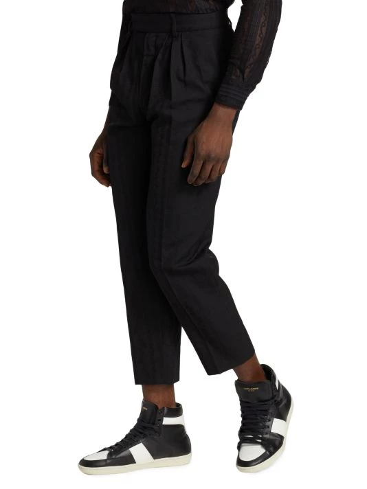 Saint Laurent High-Rise Wool Trousers For Men 6 Saint Laurent High-Rise Wool Trousers For Men - Image 4