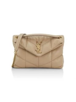 Saint Laurent Small Leather Puffer Shoulder Bag Crema Soft -Saint Laurent Sales Store unnamed file 163