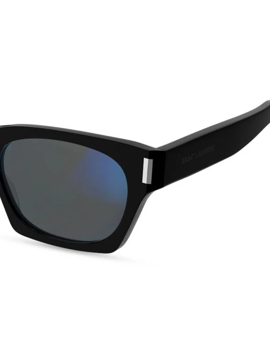 Saint Laurent Acetate 54MM Rectangular Sunglasses For Men 8 Saint Laurent Acetate 54MM Rectangular Sunglasses For Men - Image 6