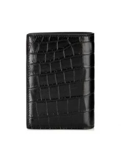 Saint Laurent Crocodile-Embossd Leather Billfold Wallet For Men -Saint Laurent Sales Store unnamed file 1645