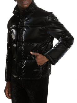 Saint Laurent Doudoune Glossy Puffer Jacket For Men -Saint Laurent Sales Store unnamed file 1656