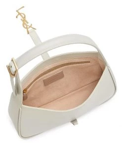 Saint Laurent Le 5 à 7 Leather Hobo Bag Storm -Saint Laurent Sales Store unnamed file 17