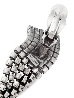 Saint Laurent Silvertone Metal & Crystal Twisted Drop Earrings -Saint Laurent Sales Store unnamed file 1705