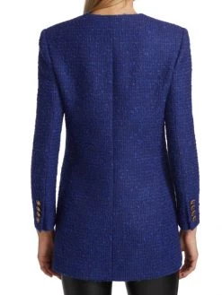 Saint Laurent Double-Breasted Tweed Blazer -Saint Laurent Sales Store unnamed file 1724