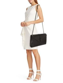 Saint Laurent Large Logo Mix Matelassé Leather Satchel -Saint Laurent Sales Store unnamed file 1744