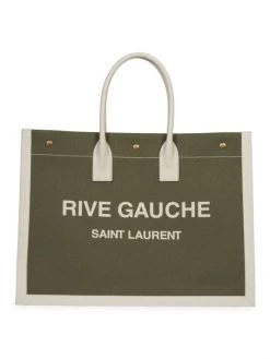 Saint Laurent Small Rive Gauche Canvas Tote