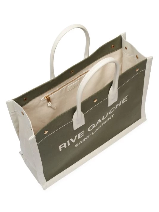 Saint Laurent Small Rive Gauche Canvas Tote 5 Saint Laurent Small Rive Gauche Canvas Tote - Image 3