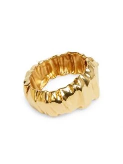 Saint Laurent Goldtone Organic-Shaped Bangle