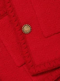 Saint Laurent Wool Tweed Long Jacket -Saint Laurent Sales Store unnamed file 1763