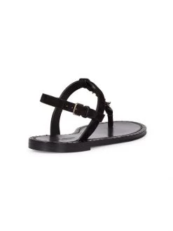 Saint Laurent Iota Logo Suede Slingback Thong Sandals -Saint Laurent Sales Store unnamed file 1772