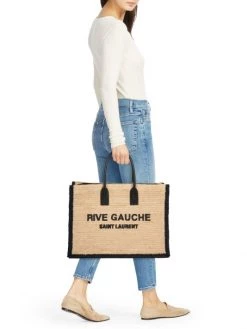 Saint Laurent Rive Gauche Raffia Tote -Saint Laurent Sales Store unnamed file 1784