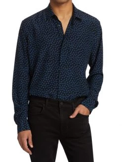 Saint Laurent Yves Silk Button-Up Shirt For Men -Saint Laurent Sales Store unnamed file 1789