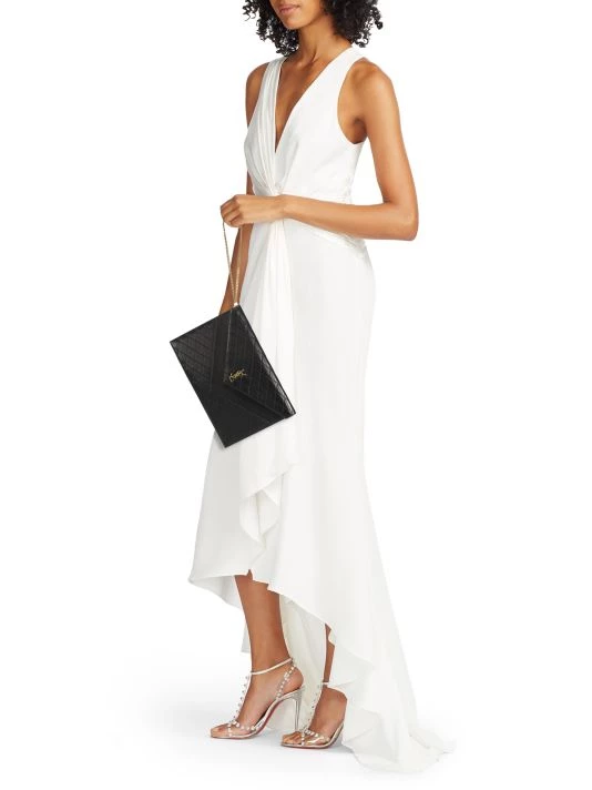 Saint Laurent Logo Quilted Leather Envelope Pouch-On-Chain 4 Saint Laurent Logo Quilted Leather Envelope Pouch-On-Chain - Image 2