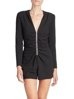 Saint Laurent Embellished Zip Romper -Saint Laurent Sales Store unnamed file 1882