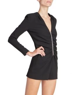 Saint Laurent Embellished Zip Romper -Saint Laurent Sales Store unnamed file 1883