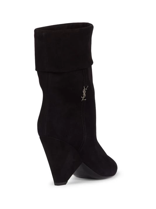 Saint Laurent Liz Logo Suede Boots 5 Saint Laurent Liz Logo Suede Boots - Image 3