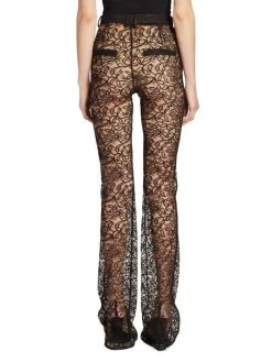 Saint Laurent Sheer Lace Slim-Straight Pants -Saint Laurent Sales Store unnamed file 1926