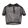Saint Laurent Sheer Cropped Polo Shirt -Saint Laurent Sales Store unnamed file 1934