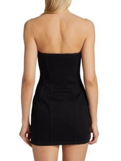 Saint Laurent Strapless Denim Minidress -Saint Laurent Sales Store unnamed file 1944