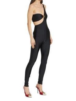 Saint Laurent One-Shoulder Fitted Jumpsuit -Saint Laurent Sales Store unnamed file 1949