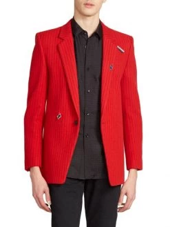 Saint Laurent Pinstriped Tailored Blazer For Men 10 Saint Laurent Pinstriped Tailored Blazer For Men -Saint Laurent Sales Store unnamed file 195