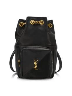 Saint Laurent Jamie Leather-Suede Backpack