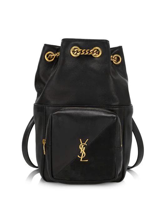 Saint Laurent Jamie Leather-Suede Backpack 3 Saint Laurent Jamie Leather-Suede Backpack