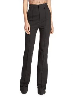 Saint Laurent High-Waisted Pintuck Denim Trousers -Saint Laurent Sales Store unnamed file 1972