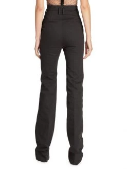 Saint Laurent High-Waisted Pintuck Denim Trousers -Saint Laurent Sales Store unnamed file 1974