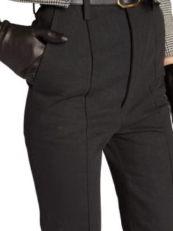 Saint Laurent High-Waisted Pintuck Denim Trousers -Saint Laurent Sales Store unnamed file 1976