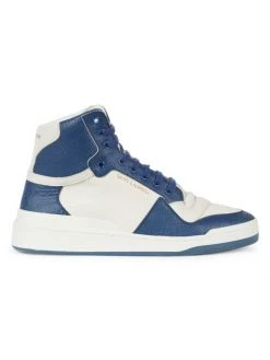 Saint Laurent SL24 Leather High-Top Sneakers For Men