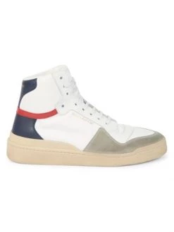 Saint Laurent SL/24 Leather & Suede High-Tops For Men