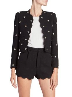 Saint Laurent Heart Scalloped Jacket -Saint Laurent Sales Store unnamed file 1990