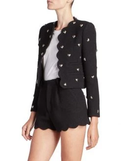 Saint Laurent Heart Scalloped Jacket -Saint Laurent Sales Store unnamed file 1991