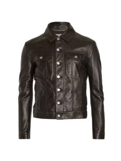 Saint Laurent Classic Leather Jacket For Men
