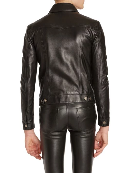 Saint Laurent Classic Leather Jacket For Men 7 Saint Laurent Classic Leather Jacket For Men - Image 5