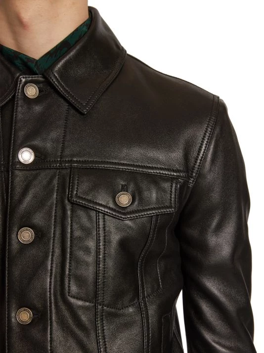 Saint Laurent Classic Leather Jacket For Men 8 Saint Laurent Classic Leather Jacket For Men - Image 6