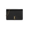 Saint Laurent Logo Leather Wallet-On-Chain