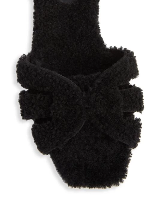 Saint Laurent Tribute Shearling Flat Slippers 6 Saint Laurent Tribute Shearling Flat Slippers - Image 4
