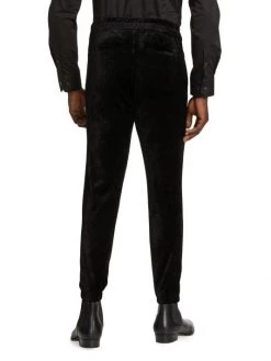 Saint Laurent Velour Tapered Joggers For Men -Saint Laurent Sales Store unnamed file 2072