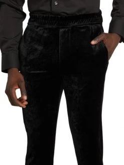 Saint Laurent Velour Tapered Joggers For Men -Saint Laurent Sales Store unnamed file 2073