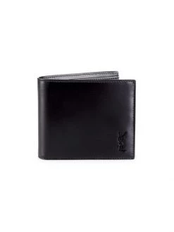 Saint Laurent Leather Billfold Wallet For Men