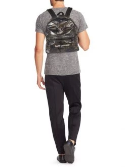 Saint Laurent Nuxx Camouflage-Print Backpack For Men -Saint Laurent Sales Store unnamed file 2110