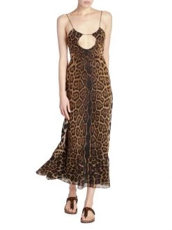 Saint Laurent Leopard Print Midi-Dress 10 Saint Laurent Leopard Print Midi-Dress -Saint Laurent Sales Store unnamed file 2120