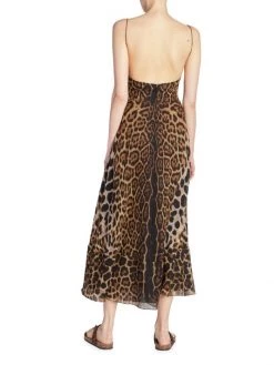 Saint Laurent Leopard Print Midi-Dress 12 Saint Laurent Leopard Print Midi-Dress -Saint Laurent Sales Store unnamed file 2122