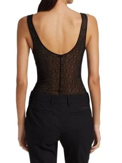 Saint Laurent Crystal-Embellished Logo Bodysuit 12 Saint Laurent Crystal-Embellished Logo Bodysuit -Saint Laurent Sales Store unnamed file 2127