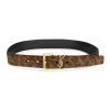 Saint Laurent Leopard-Print Suede Belt -Saint Laurent Sales Store unnamed file 2166