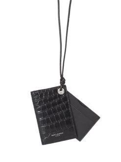 Saint Laurent Croc-Embossed Leather Cardholder For Men -Saint Laurent Sales Store unnamed file 2174