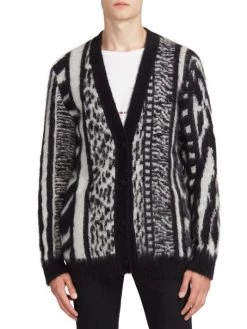Saint Laurent Animal-Print Mohair Cardigan For Men 10 Saint Laurent Animal-Print Mohair Cardigan For Men -Saint Laurent Sales Store unnamed file 2177